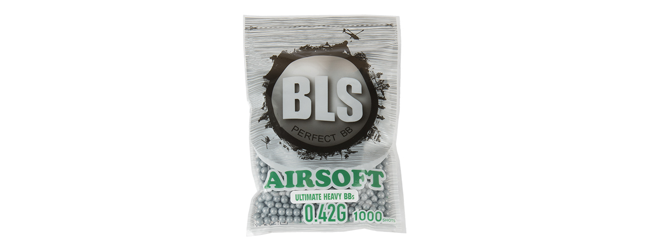 BLS PERFECT BB 0.42G (ULTIMATEHEAVY) AIRSOFT BBS [1000RD] (STAINLESS) - Click Image to Close