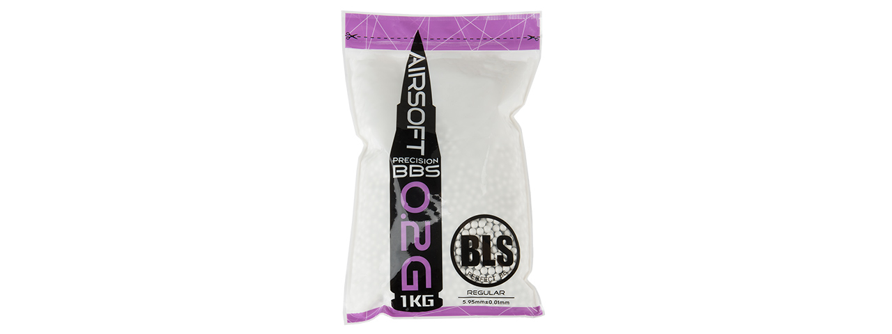 BLS PERFECT BB 0.20G (HIGH PRECISION) AIRSOFT BBS [5000RD] (WHITE) - Click Image to Close