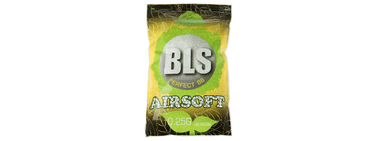 BLS PERFECT BB 0.25G (BIODEGRADABLE) AIRSOFT BBS [4000RD] (WHITE) - Click Image to Close
