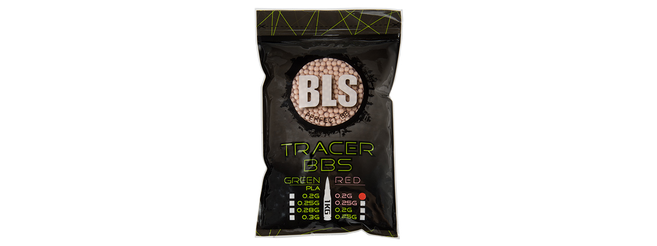 BLS PERFECT BB 0.20G (TRACER PRECISION) AIRSOFT BBS [5000RD] (RED) - Click Image to Close