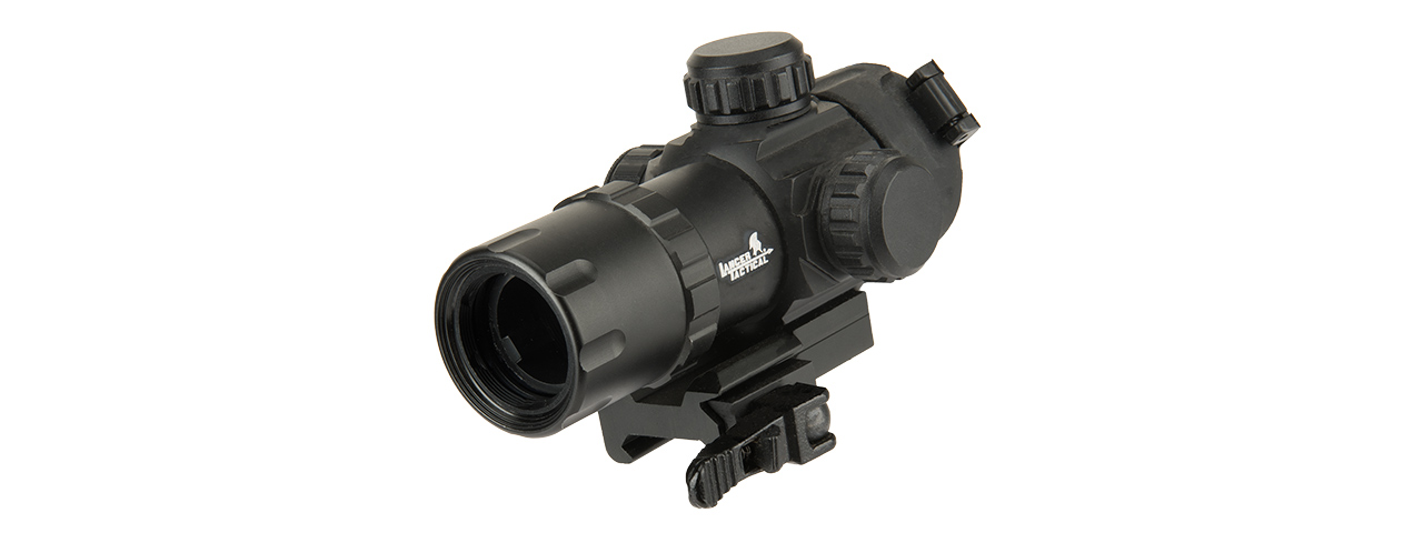 LANCER TACTICAL QD RED DOT ADJUSTABLE DOT SIGHT (BLACK) - Click Image to Close