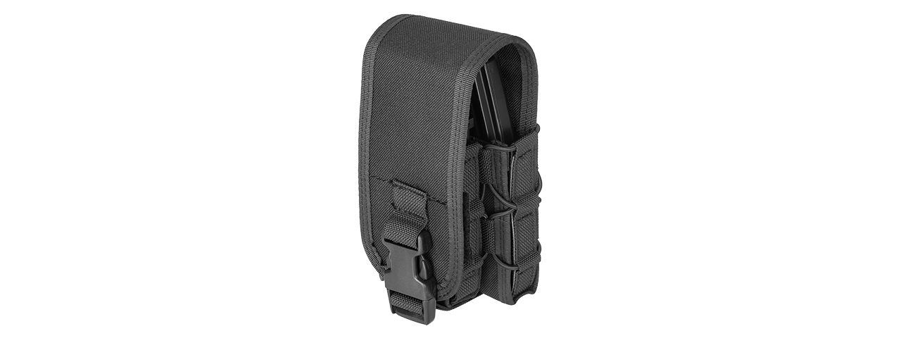 LANCER TACTICAL 1000D NYLON QD BUCKLE PISTOL/RIFLE MAG POUCH (BLACK) - Click Image to Close