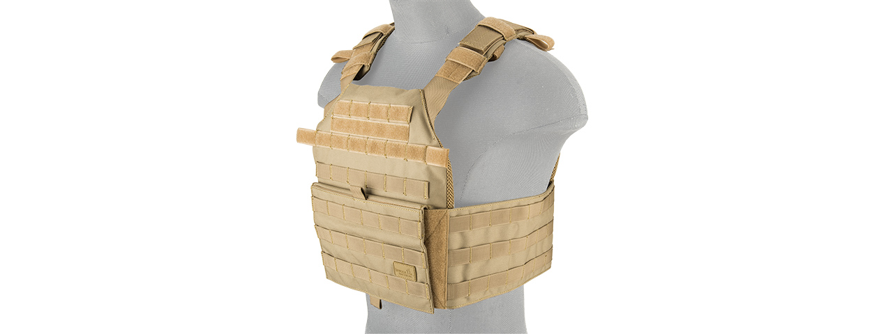 LANCER TACTICAL ASSAULT RECON PLATE CARRIER (TAN) - Click Image to Close