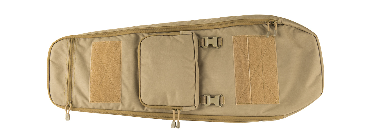Lancer Tactical 35" Backpack V. 1 Padded Rifle Bag (Tan) - Click Image to Close