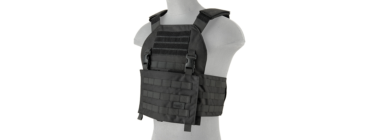 LANCER TACTICAL BUCKLE UP VERSION AIRSOFT TACTICAL VEST (BLACK) - Click Image to Close