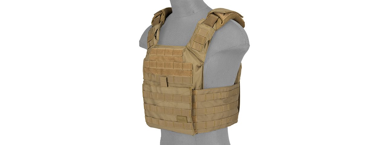 CA-313T2N SAPC w/DUAL INNER MAG POUCH + SHOULDER PADS (TAN) - Click Image to Close