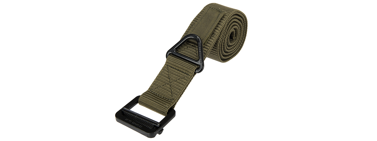 Lancer Tactical CA-337LG Riggers Belt in OD Green - Size L - Click Image to Close