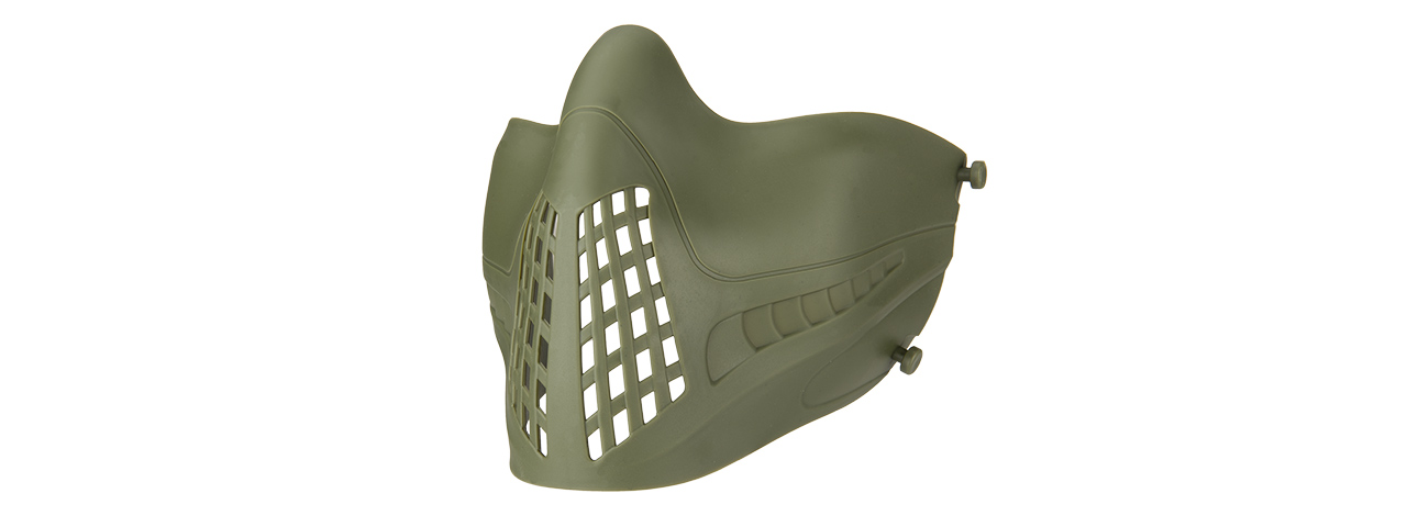Lower Attack Face Protection (OD GREEN) - Click Image to Close