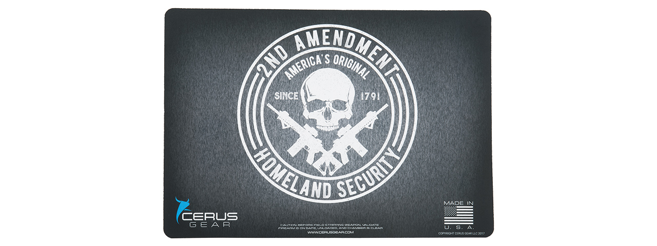 CERUS GEAR 2ND AMENDMENT HOMELAND SECURITY PROMAT PISTOL MAT (BLACK) - Click Image to Close