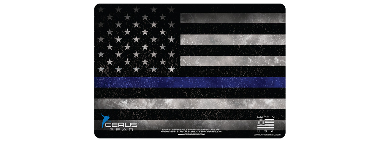 CERUS GEAR LINE LIVES MATTER PROMAT BLUE LINE PISTOL MAT (FULL COLOR) - Click Image to Close