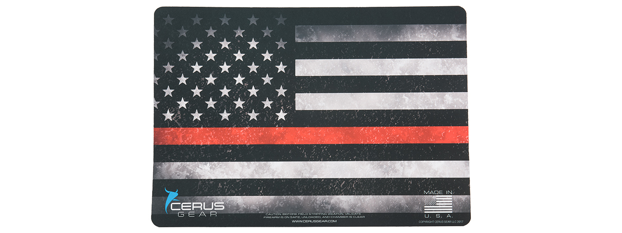 CERUS GEAR LINE LIVES MATTER PROMAT RED LINE PISTOL MAT (FULL COLOR) - Click Image to Close