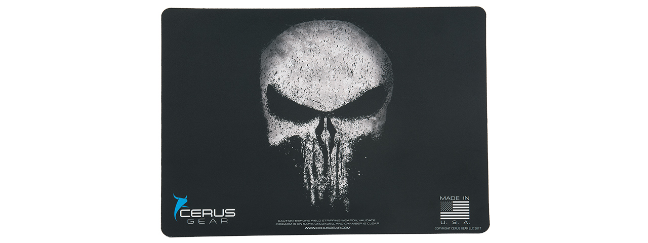 CERUS GEAR REAPER SKULL PROMAT PISTOL MAT (BLACK) - Click Image to Close