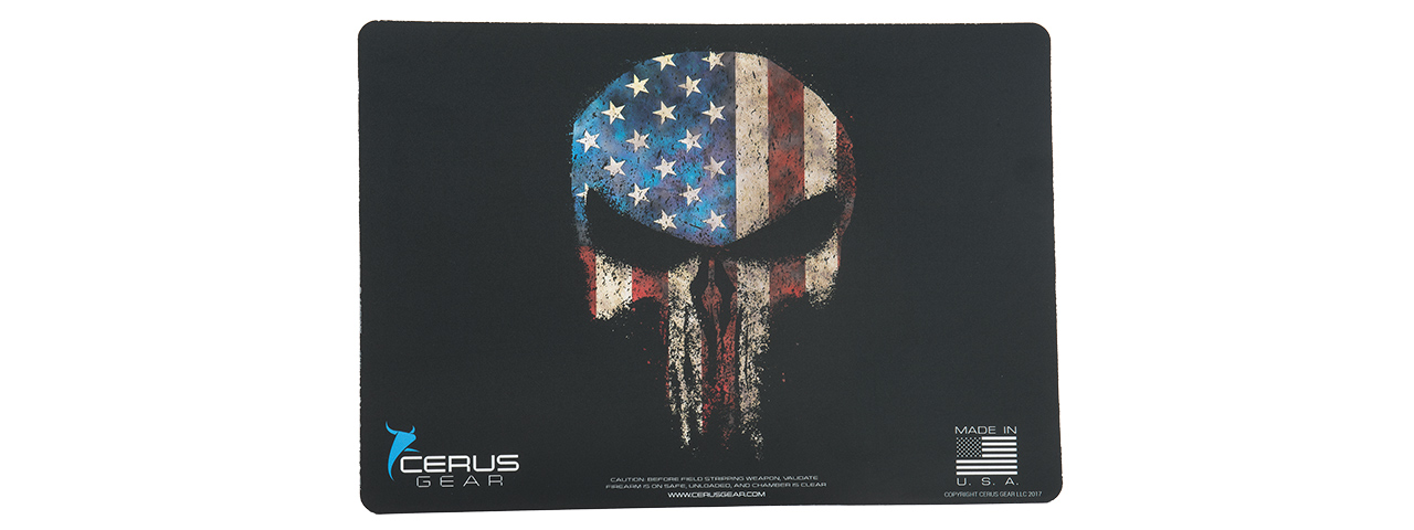 CERUS GEAR REAPER SKULL PROMAT PISTOL MAT (US FLAG) - Click Image to Close