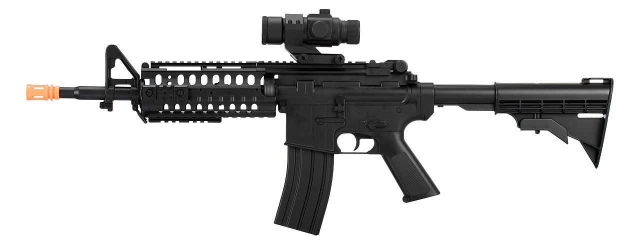 D2810 M4 S-SYSTEM AEG ABS BODY W/ VERTICAL FOREGRIP, RETRACTABLE LE STOCK - Click Image to Close