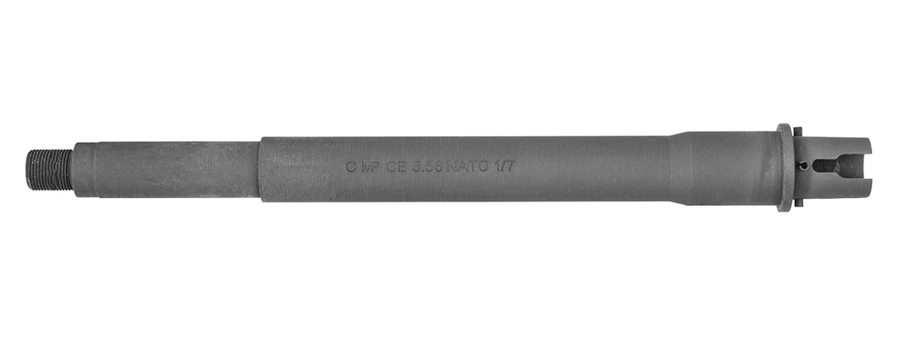 E&L STEEL CNC 10.3" INCH BULL OUTER BARREL FOR M4 AEGS ( BLACK) - Click Image to Close