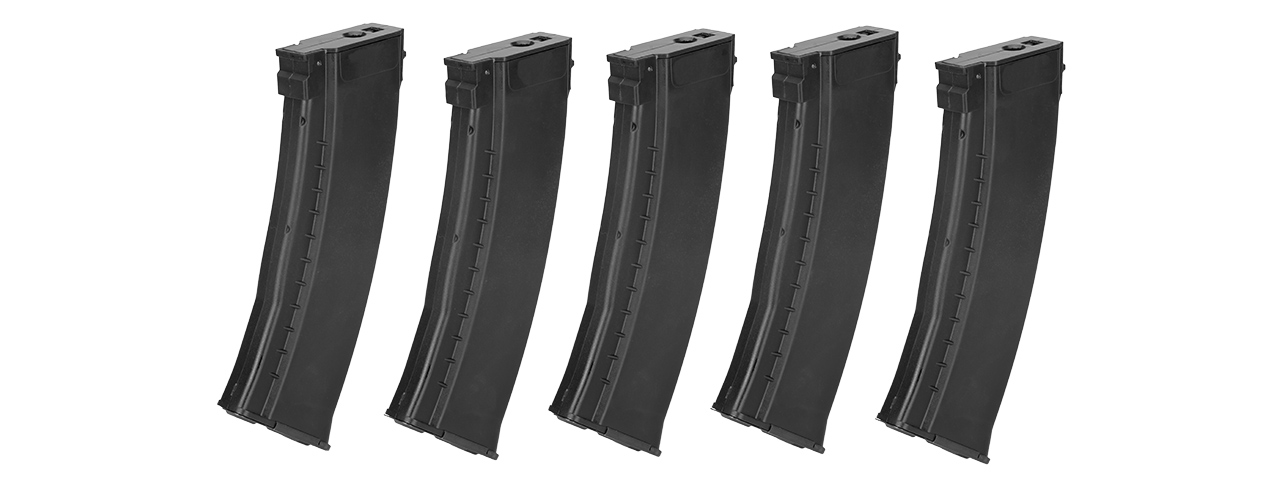 E&L 5X 74N MID-CAP 120RDS AEG MAGAZINE BOX SET ( BLACK) - Click Image to Close