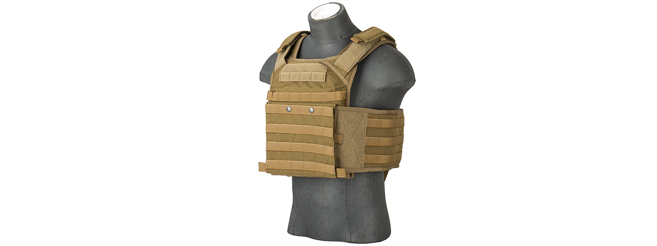 Flyye Industries MOLLE FAPC Tactical Vest w/ MOLLE Cummerbund (COYOTE BROWN) - Click Image to Close