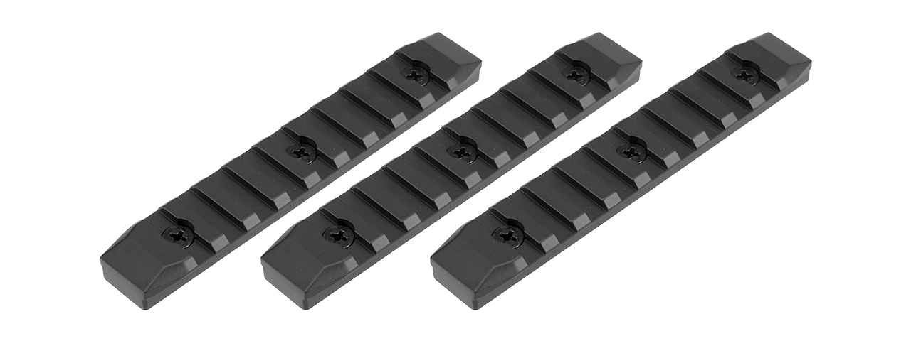 Golden Eagle Full Metal KeyMod 9-Slot Picatinny Rail Segments (BLACK) - Click Image to Close