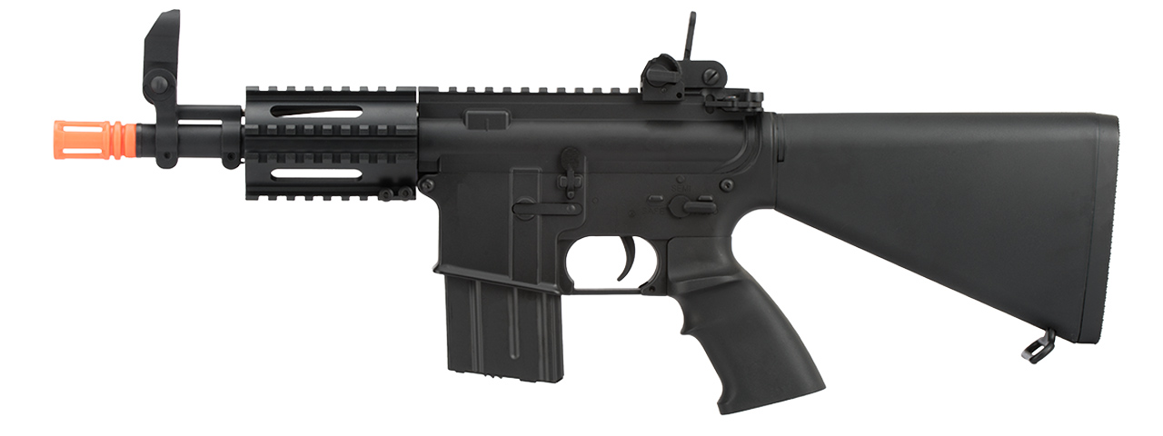 Atlas Custom Works Stubby CQB Tactical Full Metal M4 Series Airsoft AEG - BLACK - Click Image to Close