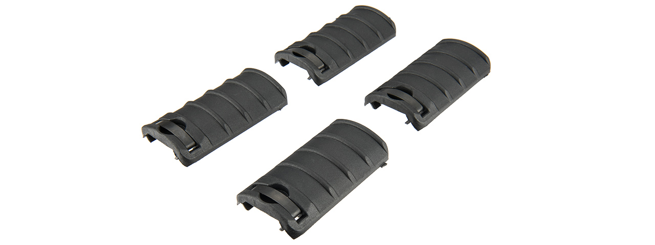 LCT AIRSOFT HANDGUARD RIS RAIL COVER PANELS SET OF 4 - BLACK - Click Image to Close