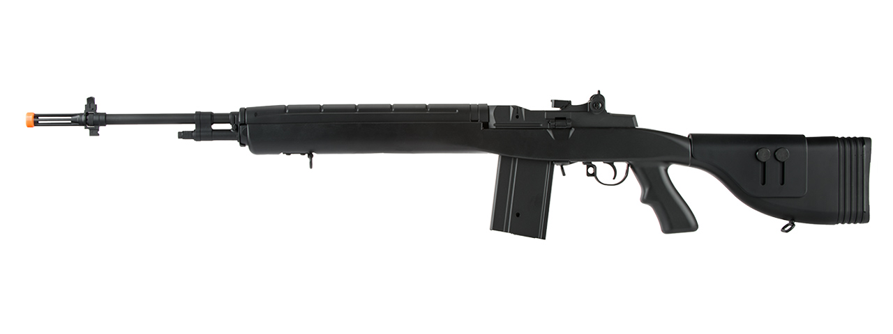 LANCER TACTICAL LT-732 DMR STOCK 45" M14 SOCOM AIRSOFT AEG (BLACK) - Click Image to Close