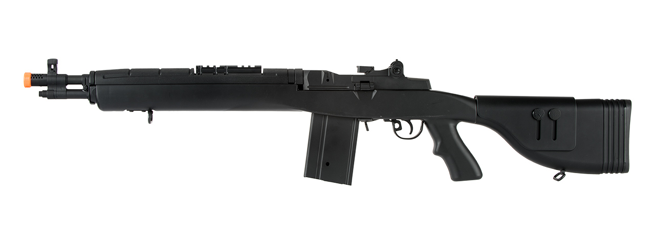 LANCER TACTICAL LT-732 DMR STOCK 38" M14 SOCOM AIRSOFT AEG (BLACK) - Click Image to Close