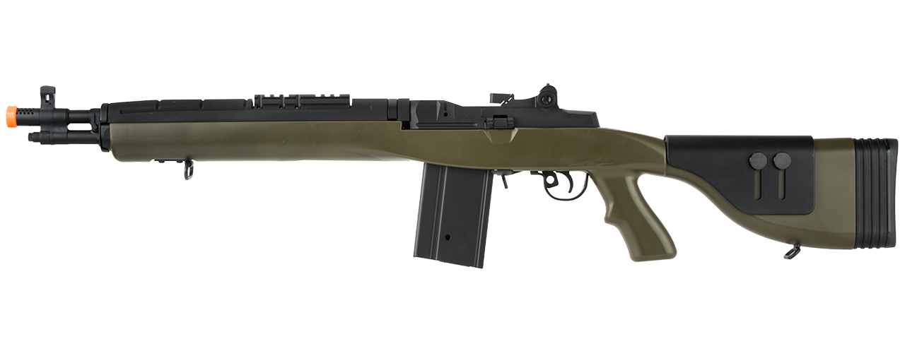 LANCER TACTICAL LT-732 DMR STOCK 38" M14 SOCOM AIRSOFT AEG (OD GREEN) - Click Image to Close