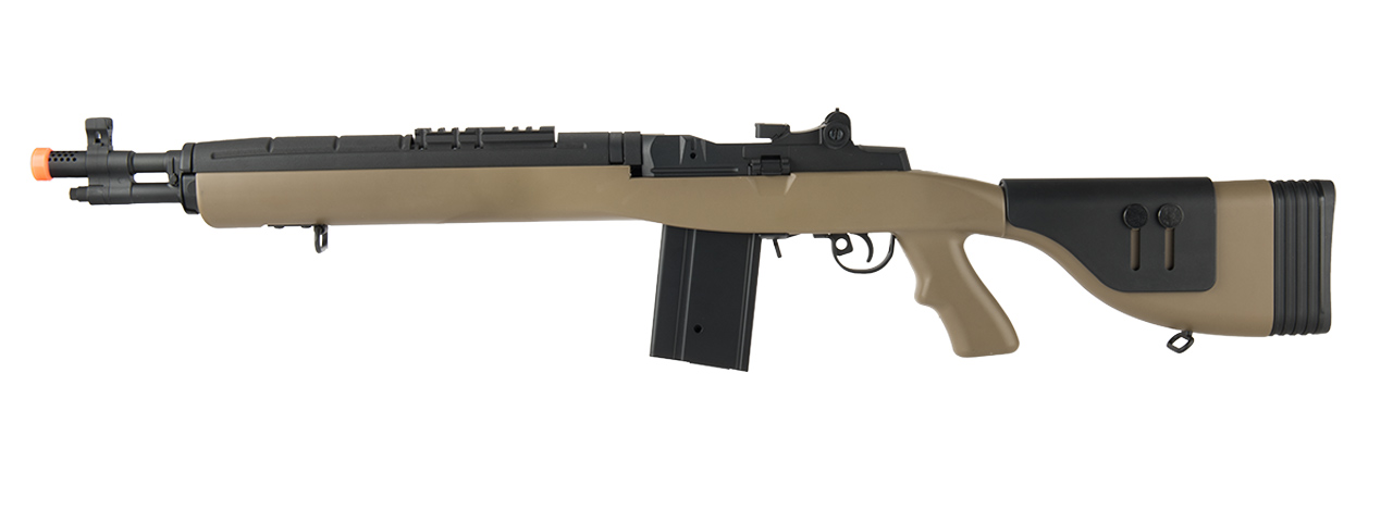 LANCER TACTICAL LT-732 DMR STOCK 38" M14 SOCOM AIRSOFT AEG (TAN) - Click Image to Close