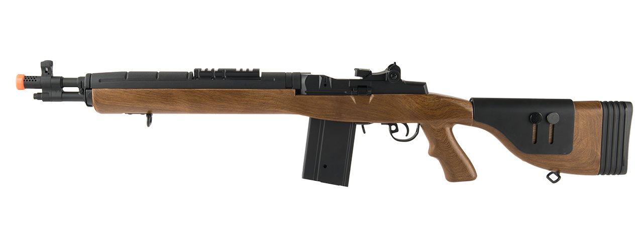 LANCER TACTICAL LT-732 DMR STOCK 38" M14 SOCOM AIRSOFT AEG (FAUX WOOD) - Click Image to Close