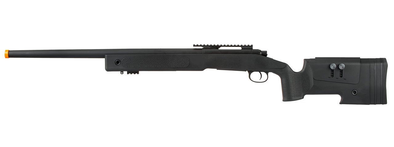 Lancer Tactical M40A3 Bolt Action Sniper Rifle (BLACK) - Click Image to Close