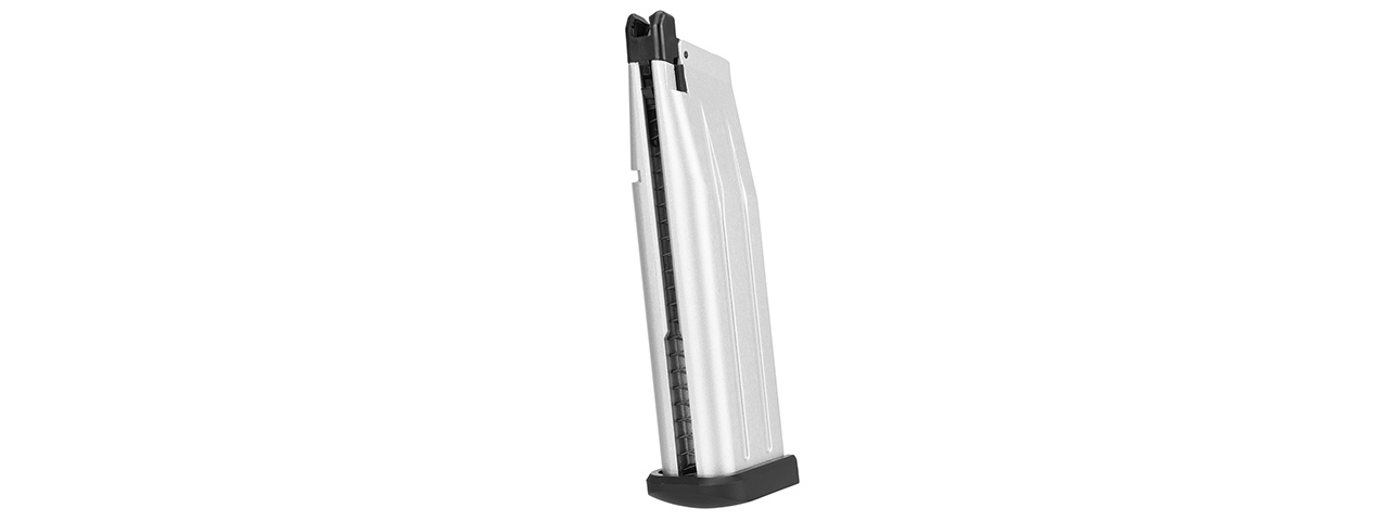 WE Tech 28rd 4.3 Hi-Capa Gas Blowback GBB Airsoft Pistol Magazine (SILVER) - Click Image to Close