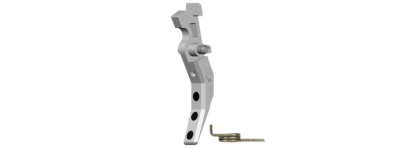 CNC Aluminum Advanced AEG Trigger (Style C) (Silver) - Click Image to Close