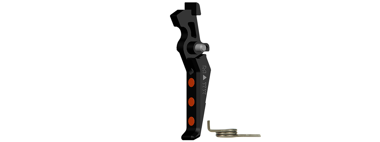 CNC Aluminum Advanced AEG Trigger (Style E) (Black) - Click Image to Close