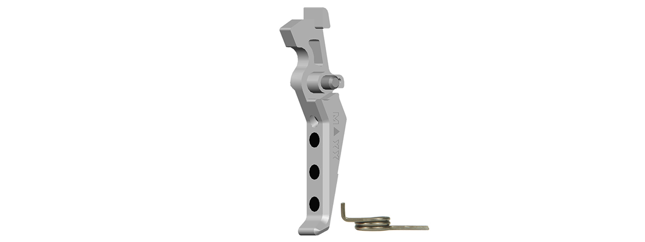 CNC Aluminum Advanced AEG Trigger (Style C) (Silver) - Click Image to Close
