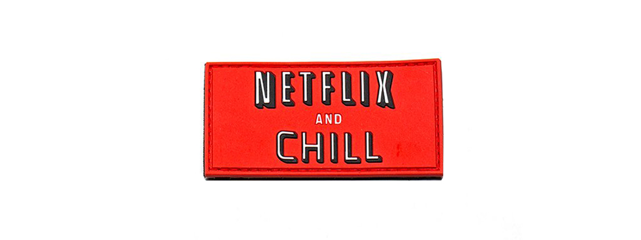 APRILLA DESIGN GROUP NETFLIX & CHILL PATCH (FULL COLOR) - Click Image to Close