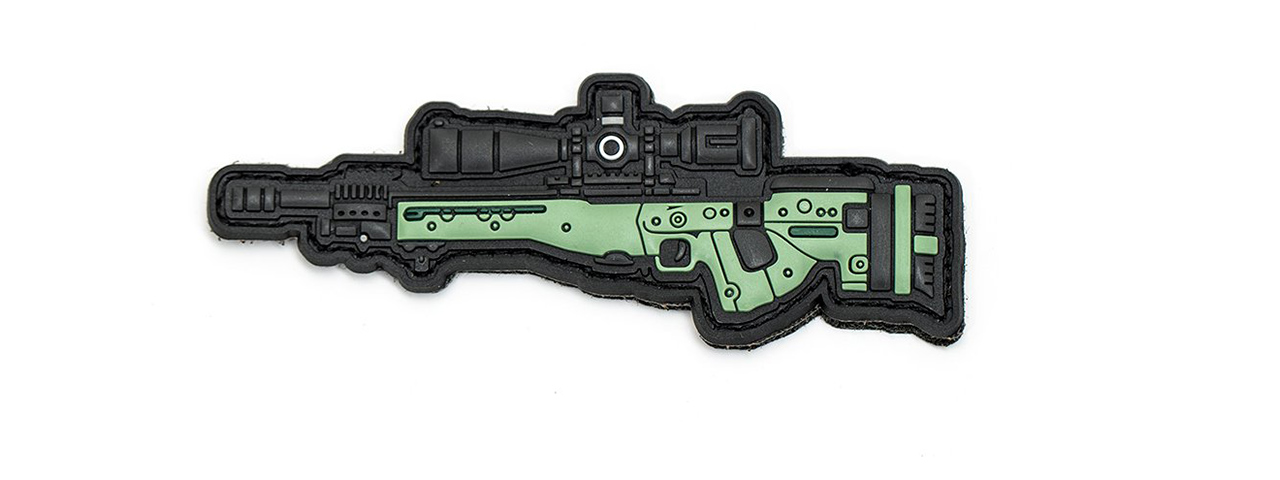 APRILLA DESIGN PVC IFF HOOK AND LOOP MODERN WARFARE SERIES PATCH (GUN: AI AE OD GREEN) - Click Image to Close