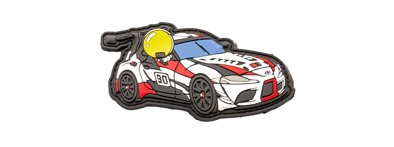 APRILLA DESIGN PVC IFF HOOK & LOOP AUTOMOTIVE SERIES PATCH (MODEL: GR SUPRA RACING CONCEPT) - Click Image to Close