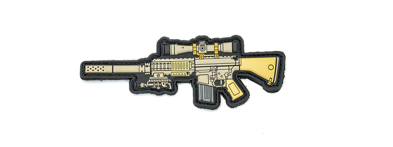 APRILLA DESIGN PVC IFF HOOK AND LOOP MODERN WARFARE SERIES PATCH (GUN: M110) - Click Image to Close
