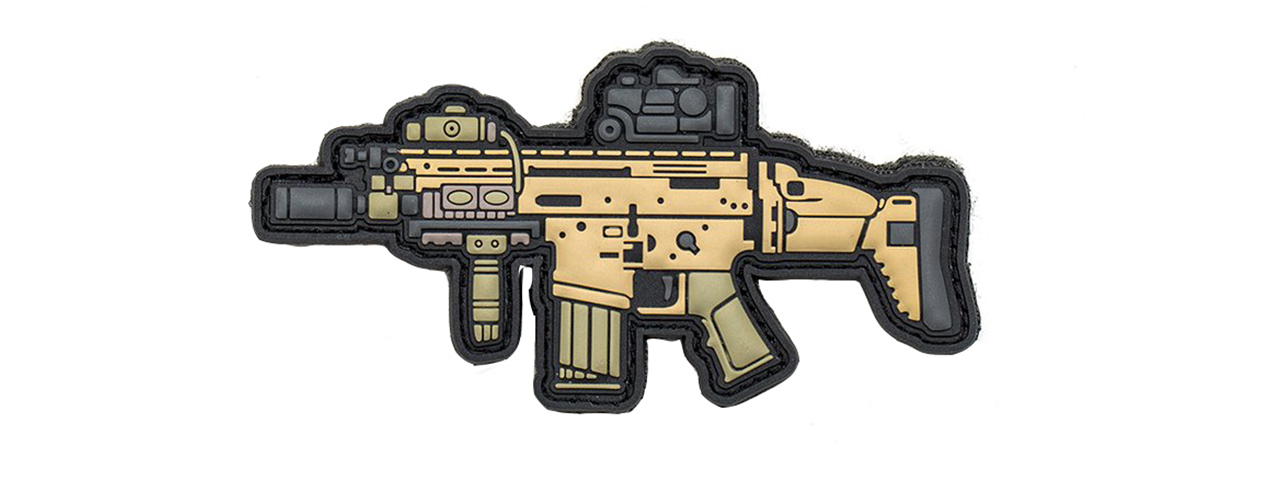 APRILLA DESIGN PVC IFF HOOK AND LOOP MODERN WARFARE SERIES PATCH (GUN: SCAR-H) - Click Image to Close