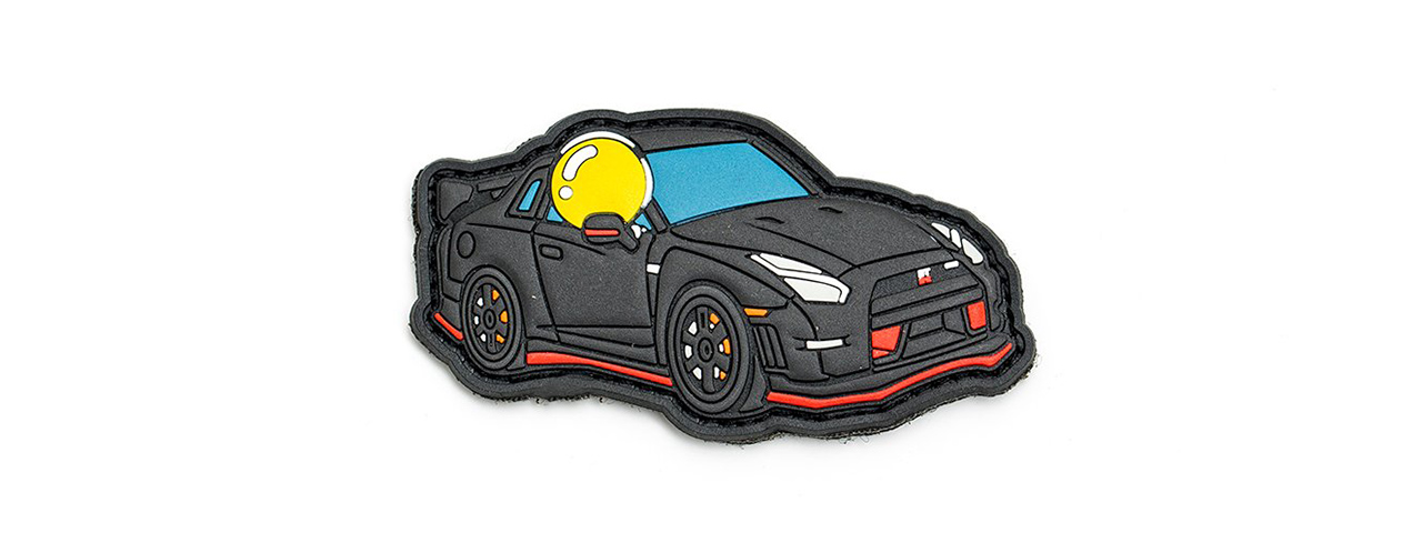 APRILLA DESIGN PVC IFF HOOK & LOOP AUTOMOTIVE SERIES PATCH (MODEL: NISMO GTR BLACK) - Click Image to Close