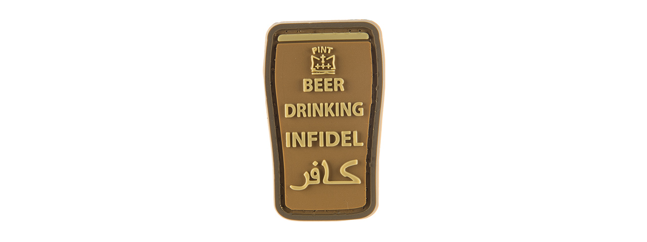 G-FORCE BEER DRINKING INFIDELS PVC MORALE PATCH - Click Image to Close