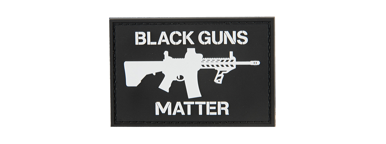 G-FORCE BLACK GUNS MATTER PVC PATCH - Click Image to Close