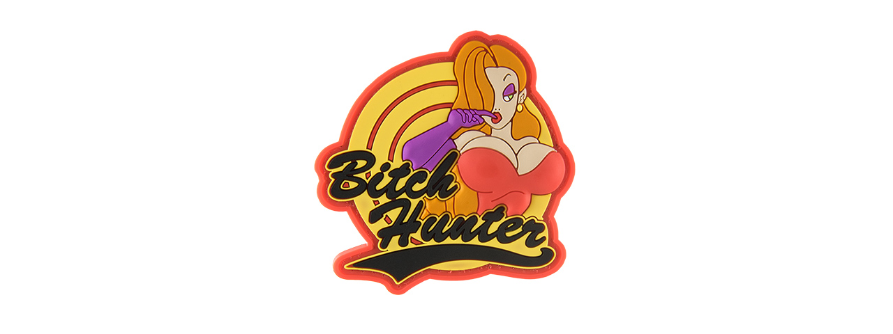G-FORCE B*** HUNTER PVC MORALE PATCH (FULL COLOR) - Click Image to Close
