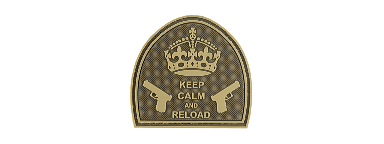 G-FORCE KEEP CALM AND RELOAD PVC PATCH - Click Image to Close