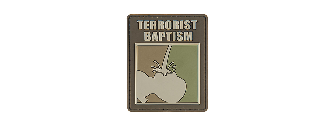 G-FORCE TERRORRIST BAPTISM PVC MORALE PATCH - Click Image to Close