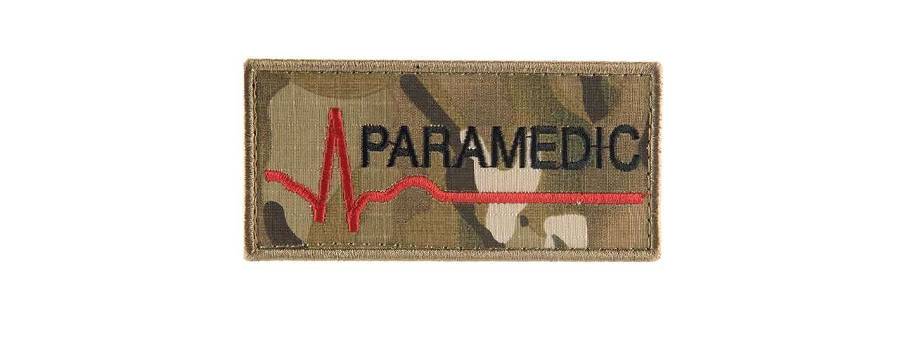 G-FORCE PARAMEDIC EMBROIDERED MORALE PATCH - Click Image to Close