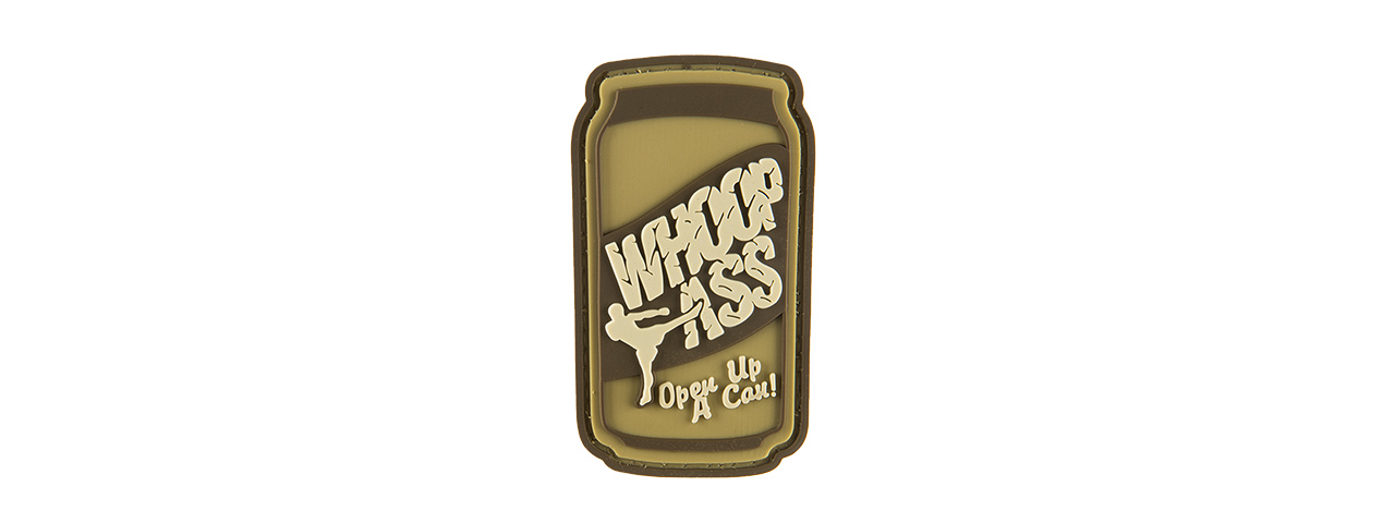 G-FORCE OPEN A CAN OF WHOOP A** PVC MORALE PATCH (TAN) - Click Image to Close