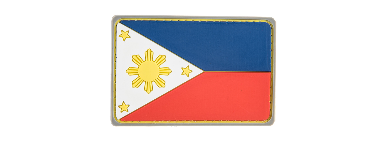 G-FORCE PHILIPPINES FLAG PVC PATCH - Click Image to Close