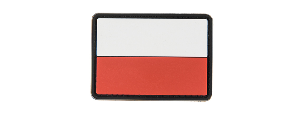 G-FORCE POLISH FLAG PVC MORALE PATCH - Click Image to Close