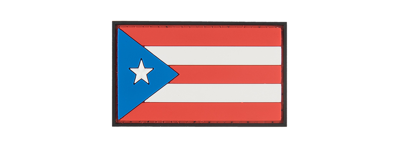 G-FORCE PUERTO RICO FLAG PVC MORALE PATCH - Click Image to Close